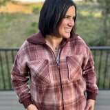 Mauve Plaid Holland Jacket Outerwear- Jackets THREAD & SUPPLY