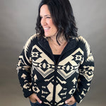 Black Aztec Canyon Jacket Outerwear- Jackets THREAD & SUPPLY