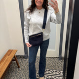 Heather Grey Raglan Sweater