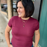 Maroon Annie Tee