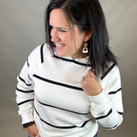 Ivory Black Turner Hoodie Top - Sweatshirt THREAD & SUPPLY