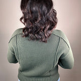 Green Goodwin Sweater Top - Sweater VELVET HEART