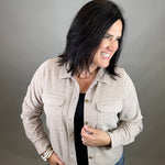 Taupe Heather Faye Jacket Outerwear- Jackets THREAD & SUPPLY