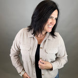 Taupe Heather Faye Jacket Outerwear- Jackets THREAD & SUPPLY