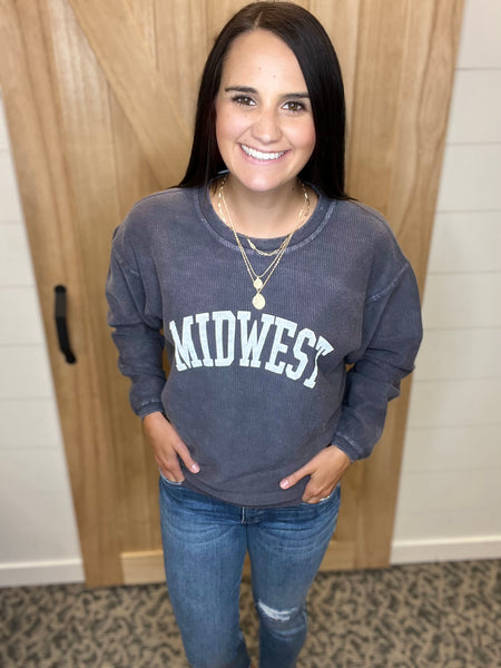 Charcoal Midwest Thermal Pullover