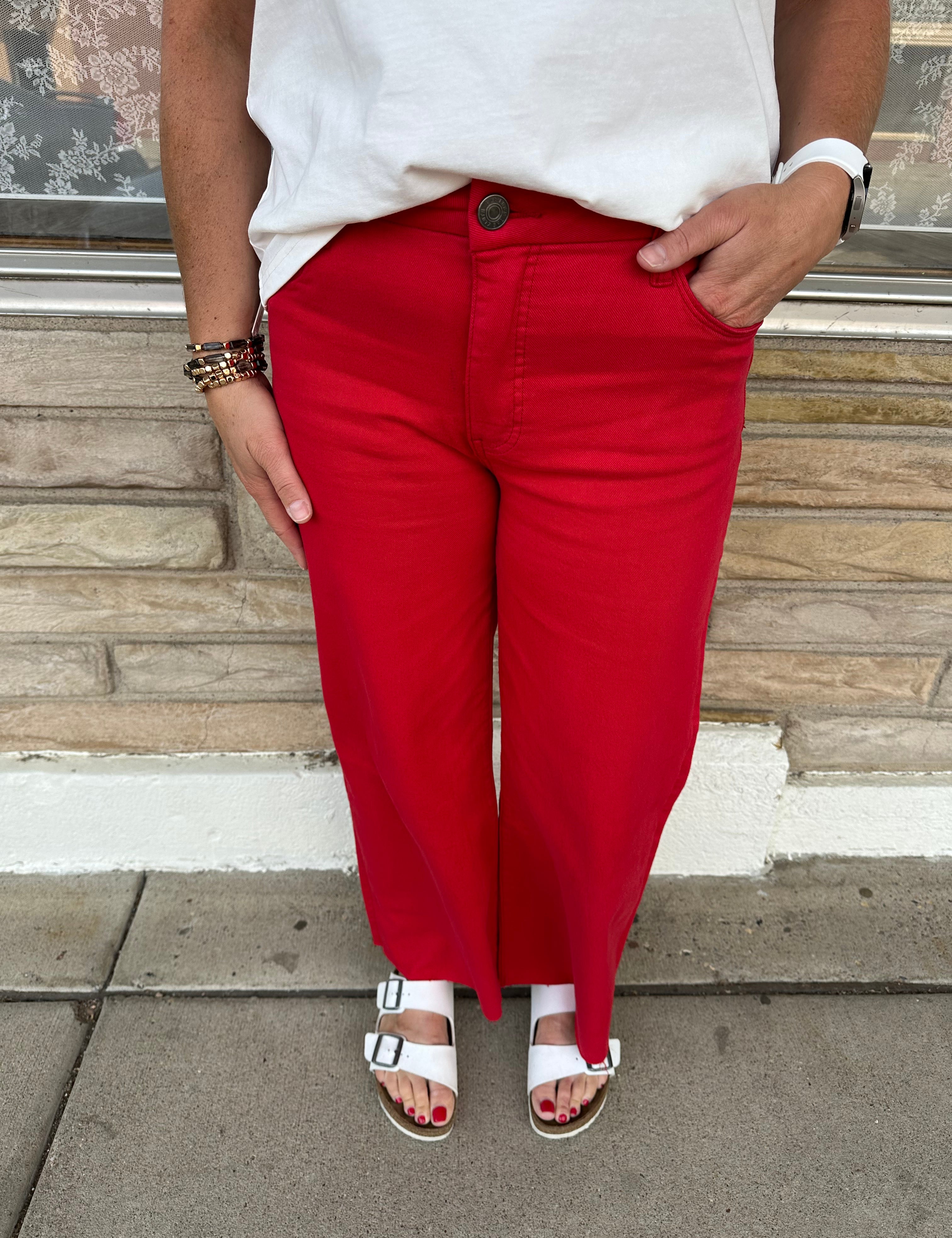 Tomato Meg Wide Leg Jean Bottoms - Pants KUT FROM THE KLOTH