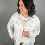 Ivory Stripe Amorette Shirt