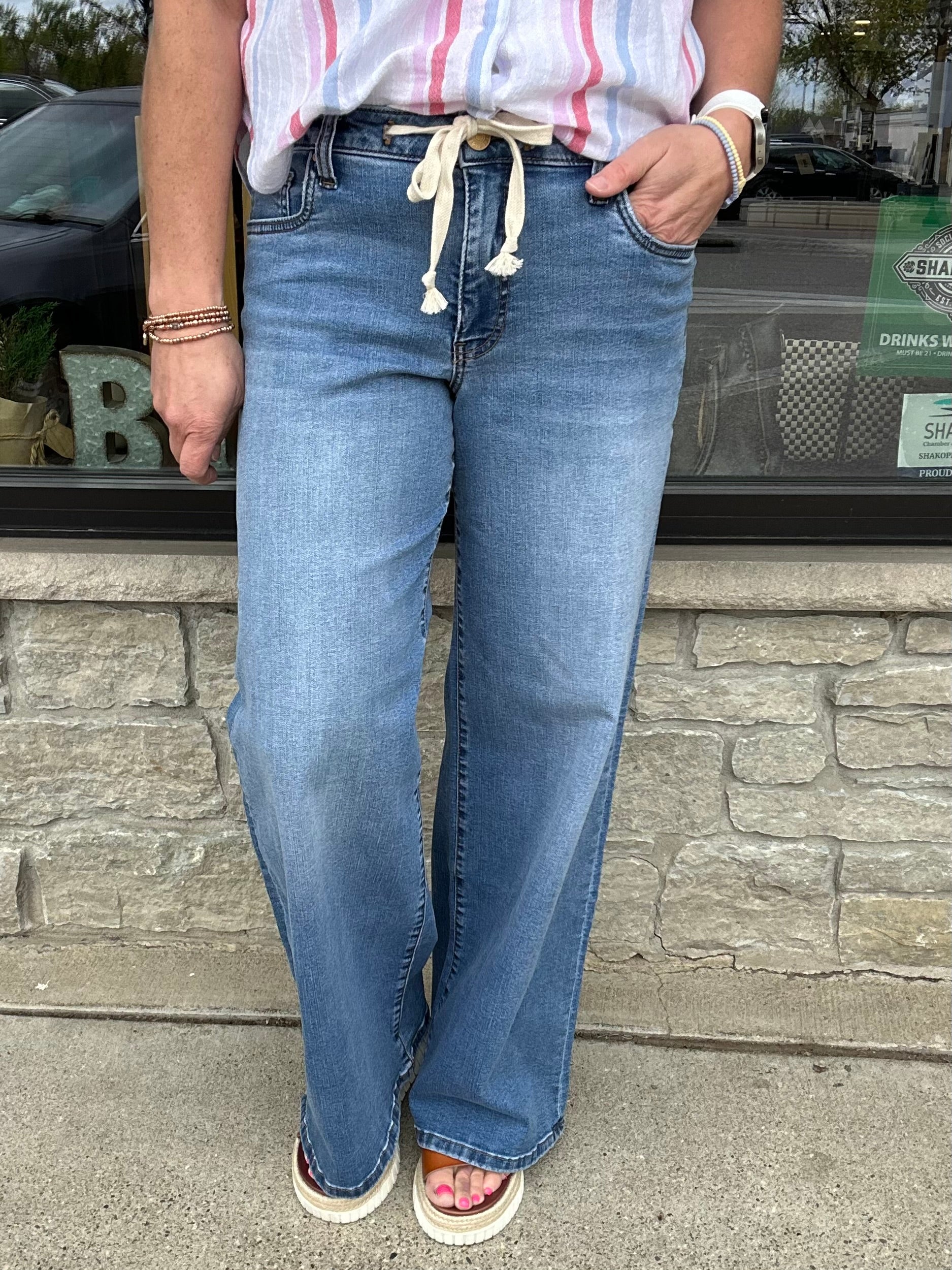 Protect Maya Wide Leg Jeans Bottoms - Pants KUT FROM THE KLOTH