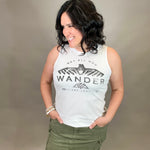 White Wander Tank Tops- Tanks HRT and LUV