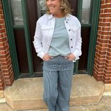 Indigo-White Twill Pants