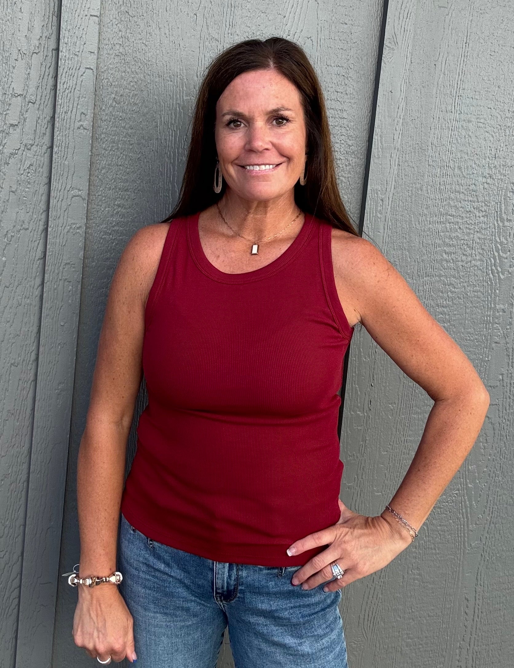 Red Edlin Tank Tops- Tanks THREAD & SUPPLY