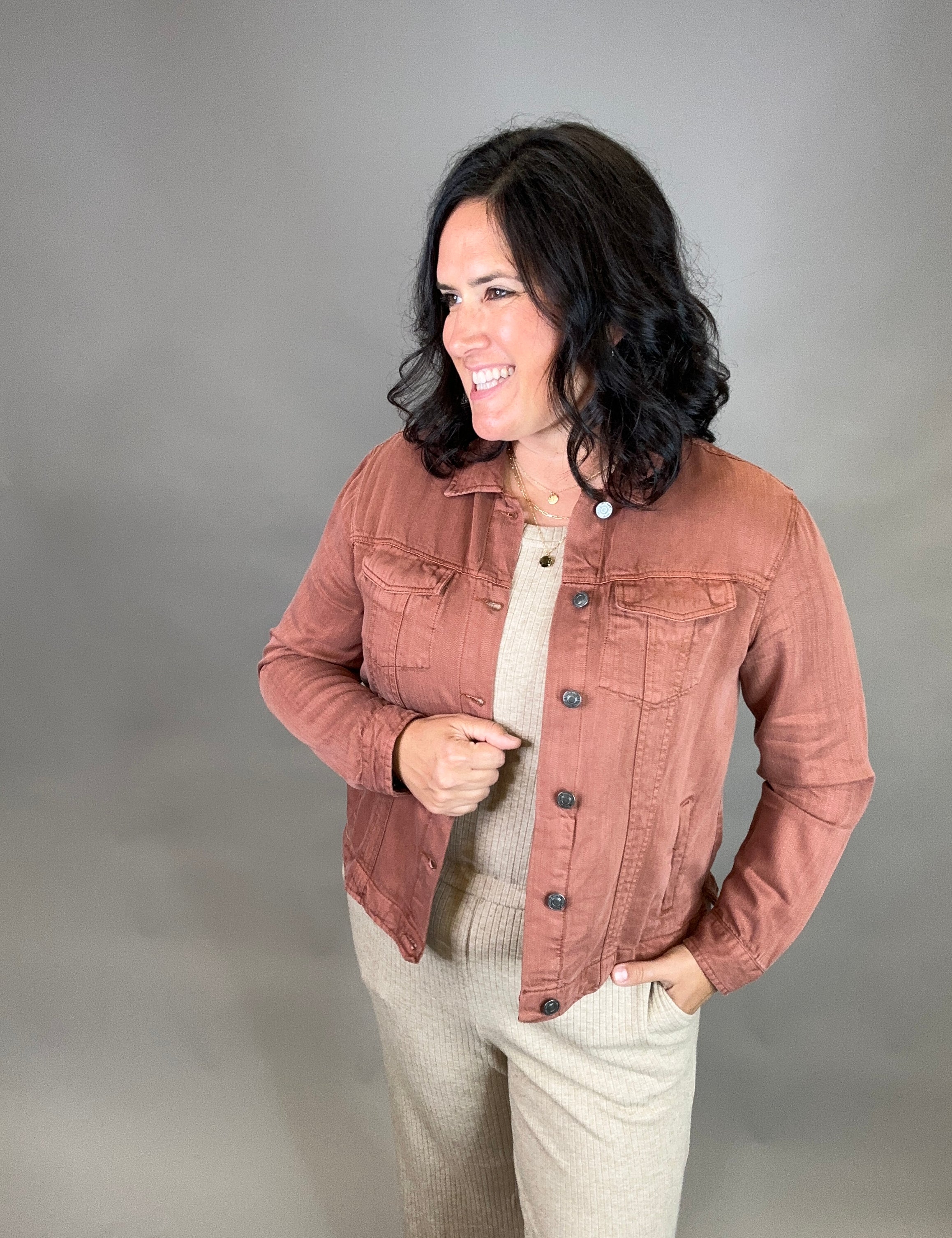 Rustic Brown Jackie Jacket Outerwear- Jackets THREAD & SUPPLY