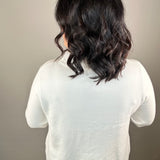 Cream Mock Neck Sweater Top - Sweater FATE by LFD