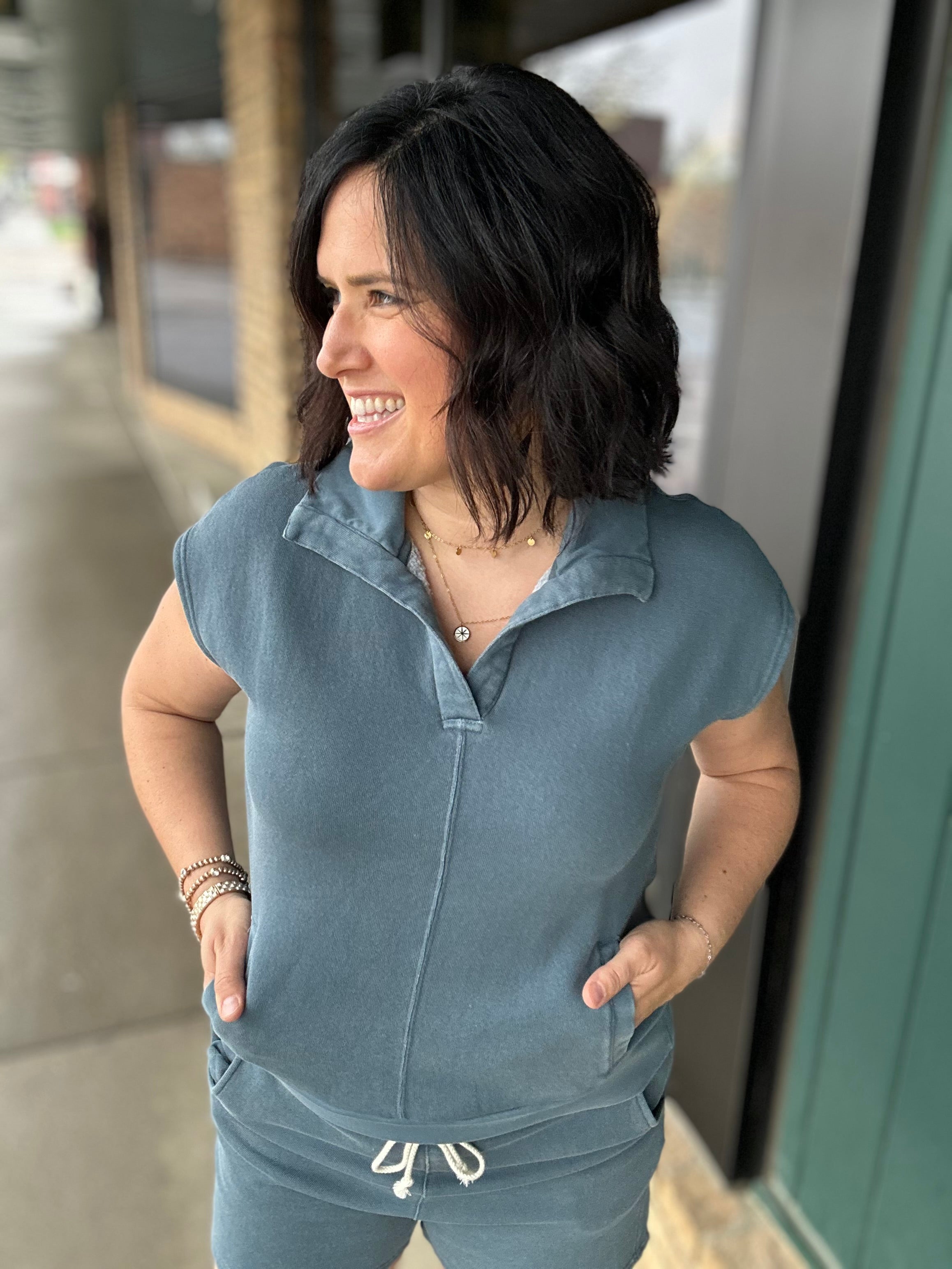 Blue Mirage Olson Top Top - Sweatshirt THREAD & SUPPLY