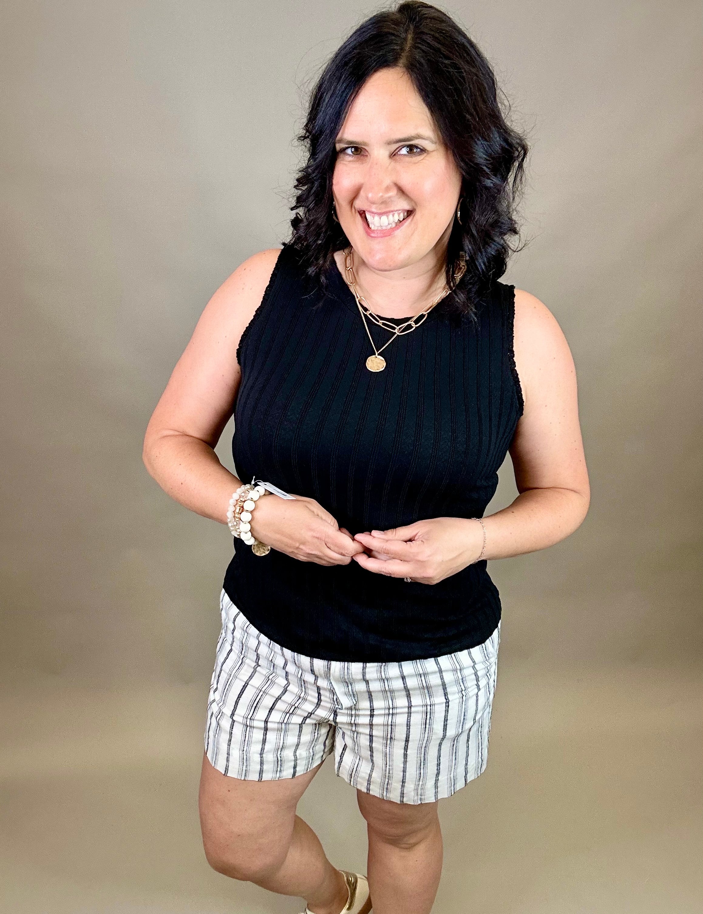 White Black Jane Shorts Bottoms - Shorts THREAD & SUPPLY