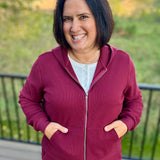 Hesta Cozy Waffle Zip-Up Hoodie
