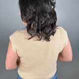 Biscuit Slub Sweater Relaxed Fit with Dolman Sleeves