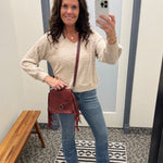 Beige Soft Knitted Pullover Top - Sweater DOE & RAE
