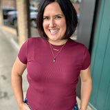 Maroon Annie Tee