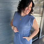 Denim Blue Midi Dress Dresses GILLI