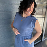 Denim Blue Midi Dress Dresses GILLI