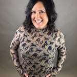 Western Mesh Top Tops- Blouses EE:SOME