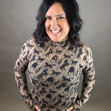 Western Mesh Top Tops- Blouses EE:SOME