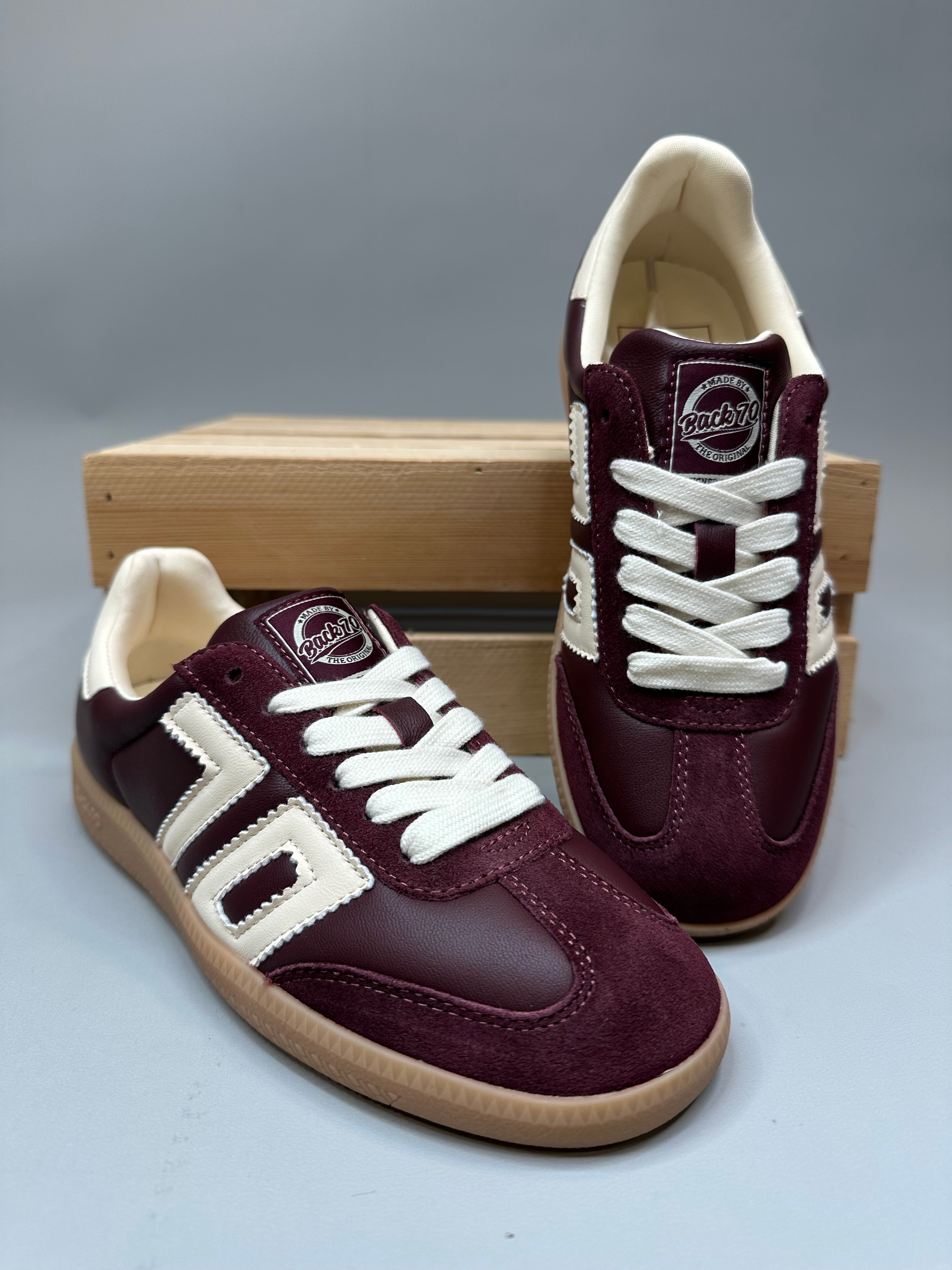 Back 70 Cloud Wine Cream Sneaker