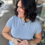 Powder Blue Asher Tee Top - Tee THREAD & SUPPLY