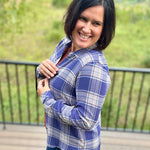 Daphne Indigo Multi Plaid Shirt Tops - Button Ups THREAD & SUPPLY