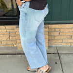 Blue Koi Wide Leg Jean Bottoms - Pants MICA DENIM