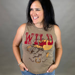 Mineral Taupe Wild Like the West Tank Tops- Tanks HRT and LUV