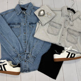 Grey Wash Etta Shirt