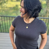 Black Sand Foundation Slub Tee Top - Tee Z Supply