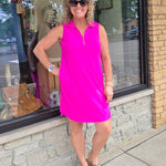 Crushed Magenta Harbour Dress Dresses DEAR SCARLETT