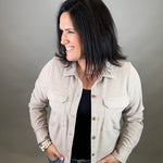 Taupe Heather Faye Jacket Outerwear- Jackets THREAD & SUPPLY