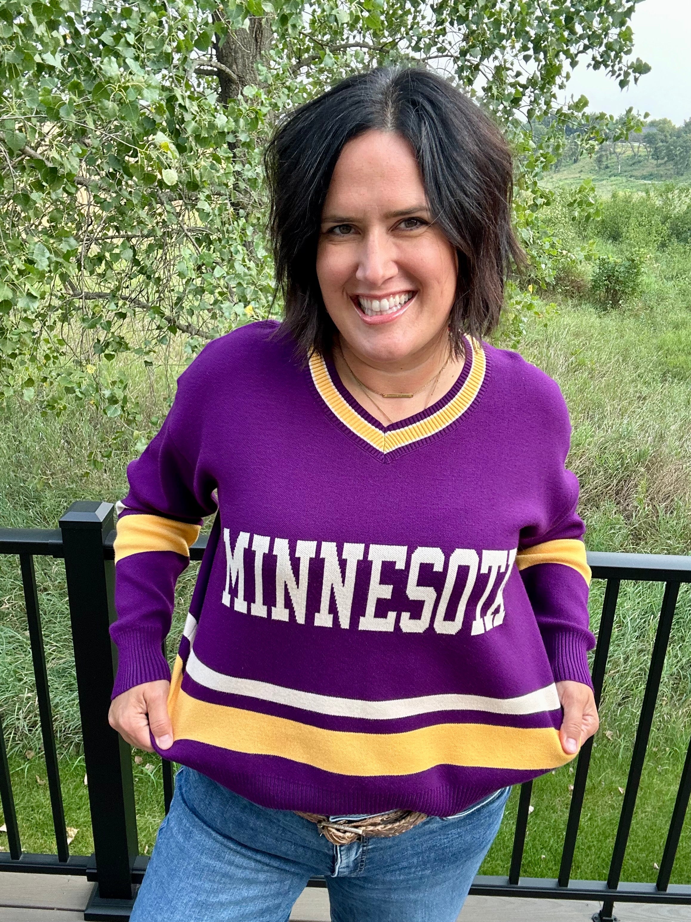 Purple Minnesota University Sweater Top - Sweater Love Letters