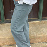 Indigo-White Twill Pants