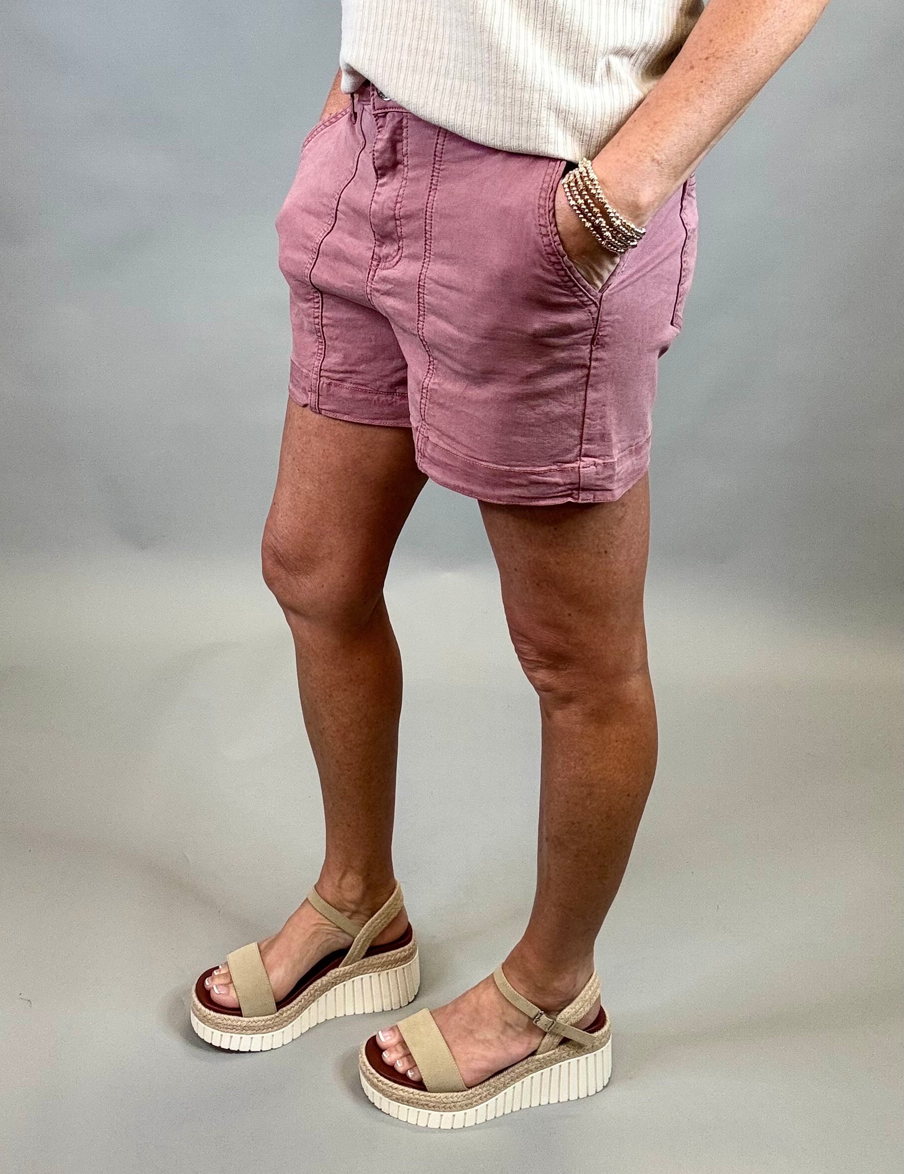 Rose Loretta Shorts Bottoms - Shorts THREAD & SUPPLY