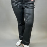 Black Kelsey Coated Flare Bottoms - Pants KUT FROM THE KLOTH