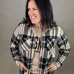Tan & Black Plaid Button Up Tops - Button Ups PANACHE