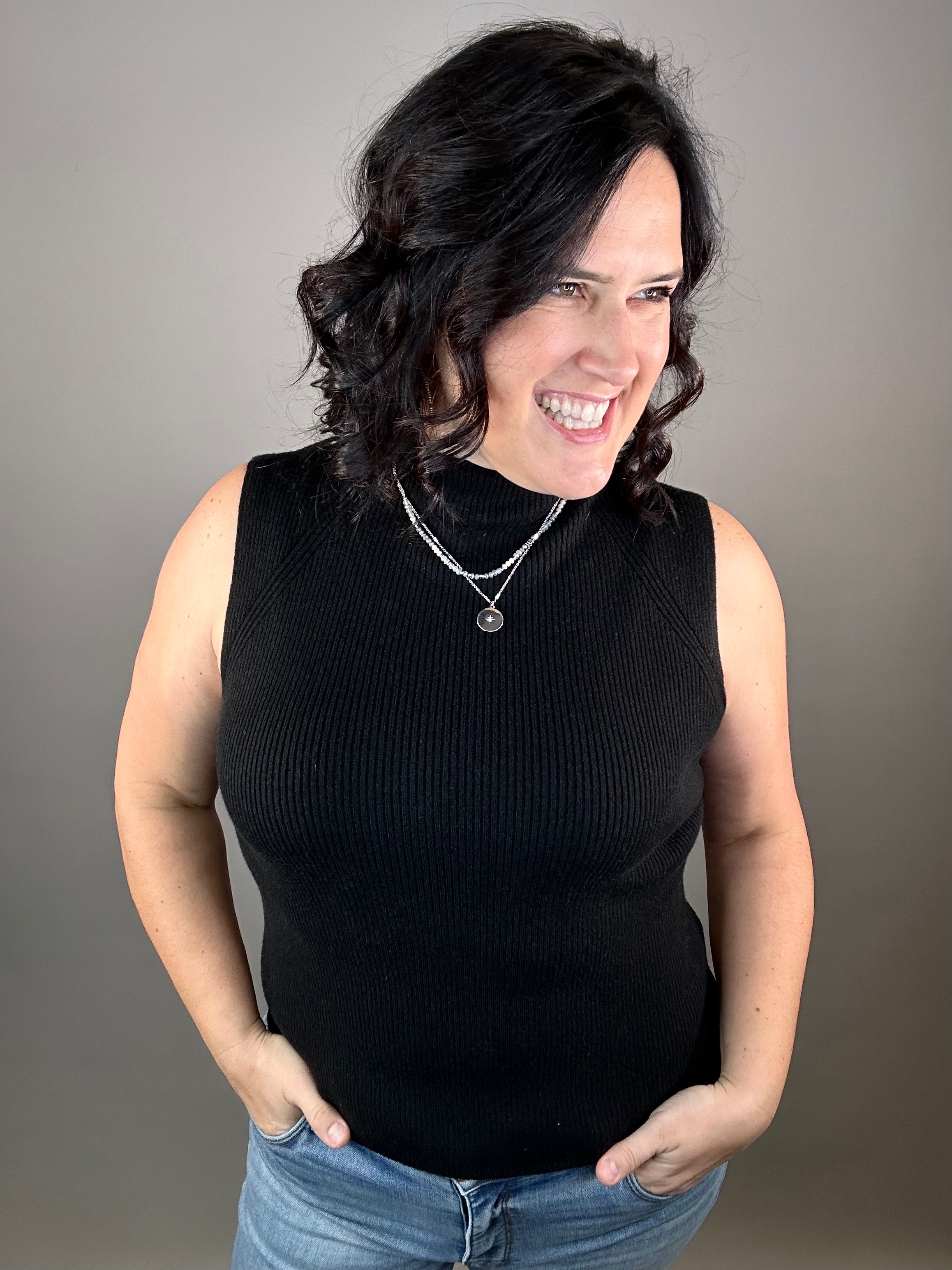 Black Paulina Tank Tops- Tanks THREAD & SUPPLY