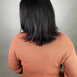 Rustic Brown Cornelia Sweater Top - Sweater THREAD & SUPPLY