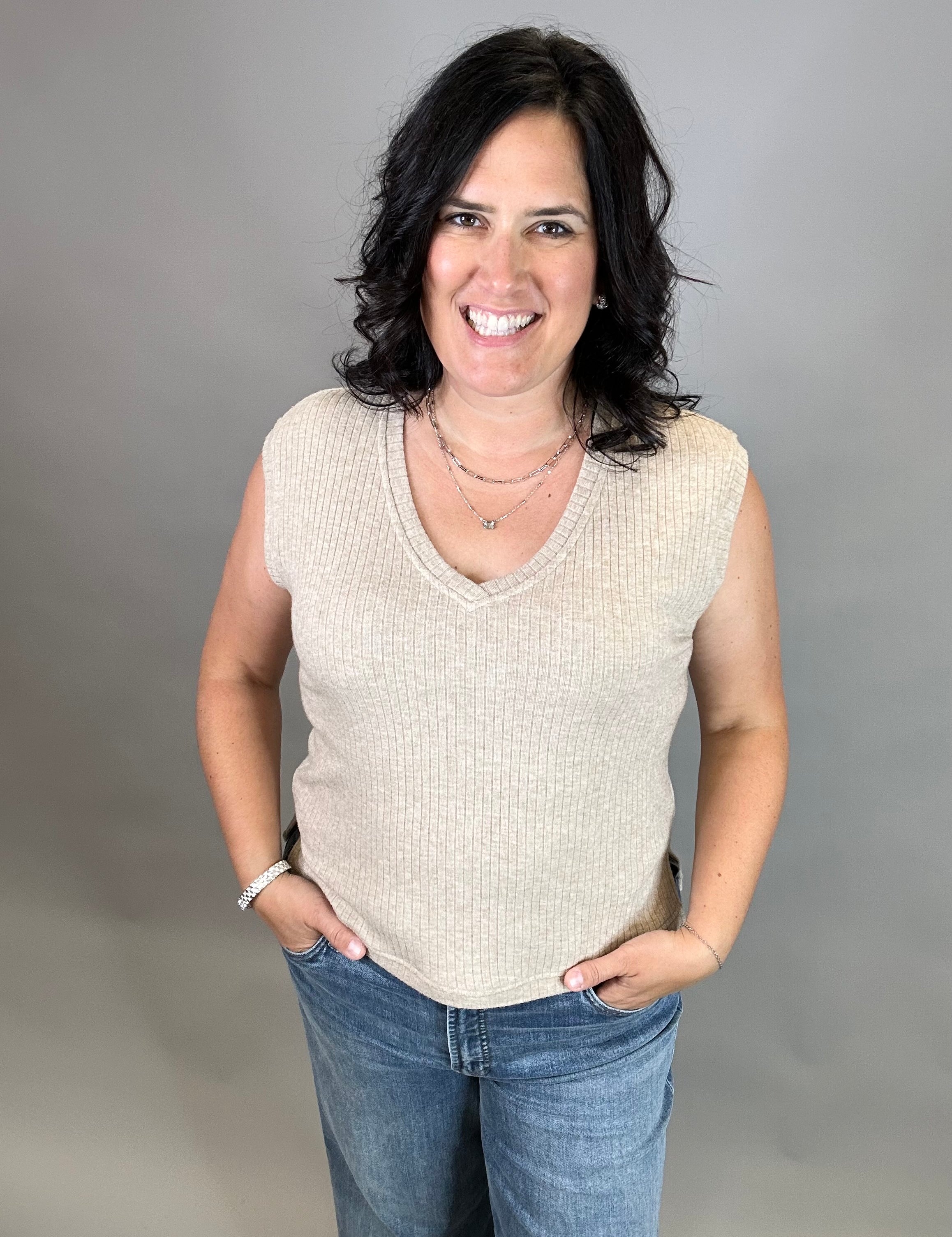 Tan Misty Top Tops- Blouses THREAD & SUPPLY