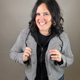 Charcoal Melange Alejandra Coat