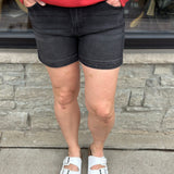 Black High Rise Basic Short Bottoms - Shorts RISEN