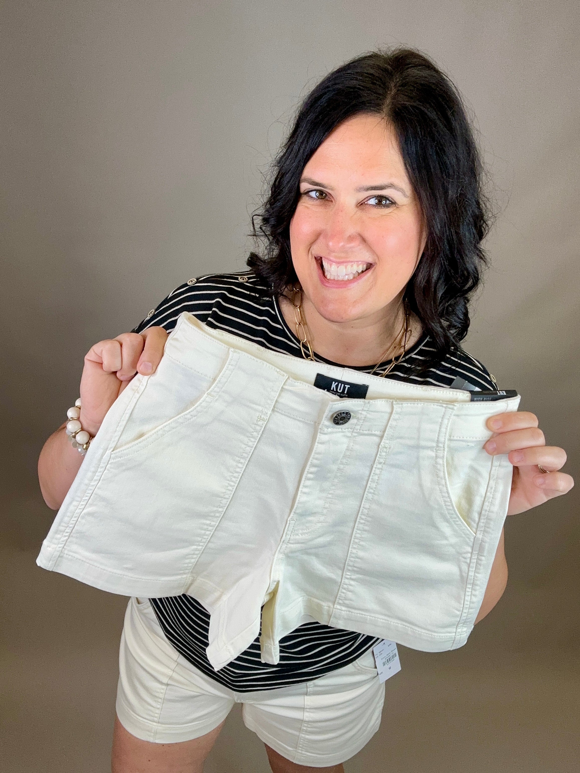 Ecru Jane Short Bottoms - Shorts KUT FROM THE KLOTH