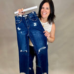 Duke High Rise Wide Leg (Mica) Bottom- Pants MICA DENIM