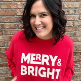 Red Merry & Bright Sweatshirt