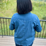 Magnolia Western Stretch Chambray Shirt Tops - Button Ups FLAG AND ANTHEM